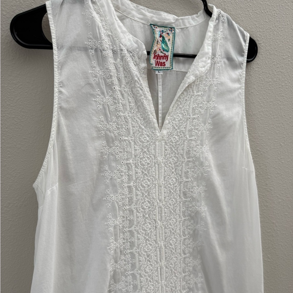 Spring Wedding Dress Johnny Was Embroidered Cotton Dress - Picture 4 of 6